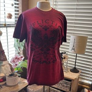 Affliction Red Short Sleeve Tee